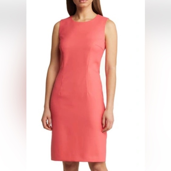 TOMMY BAHAMA SHEATH DRESS SALMON COLOR SIZE 6 - Picture 1 of 10
